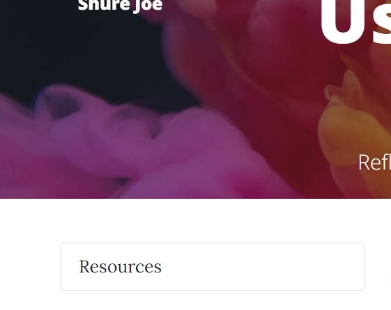 Home page with goal
